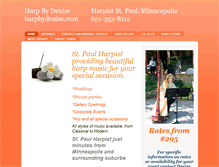 Tablet Screenshot of harpbydenise.com